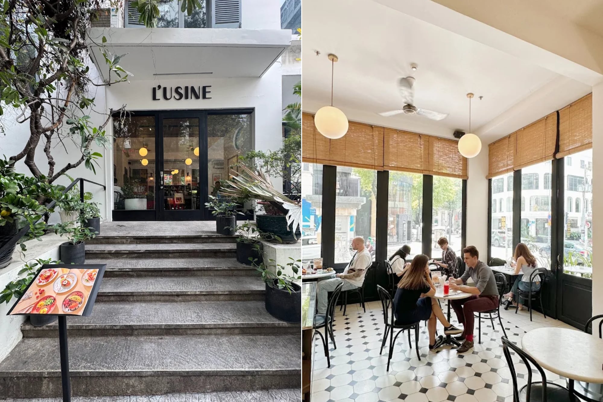 L'usine Le Thanh Ton is housed in a spacious four-story building, featuring an elegant white-toned design